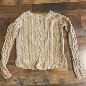 Cable knit sweater